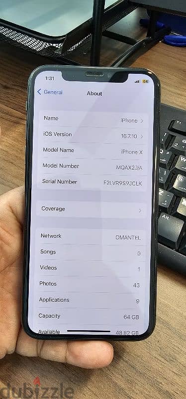 iPhone x 64 GB with accessories 3