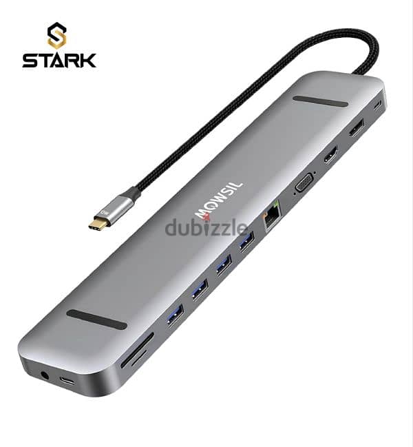 Mowsil USB-C Docking Station 13 in 1 Type-C 0