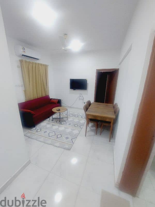 flat 1bhk in elkhwair with all furniture new 0