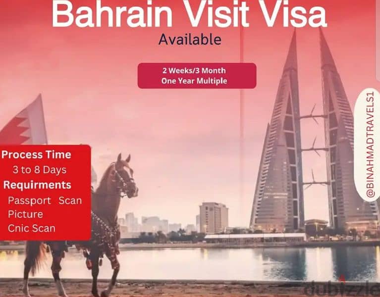 Bahrain Visit visa and work permit 0