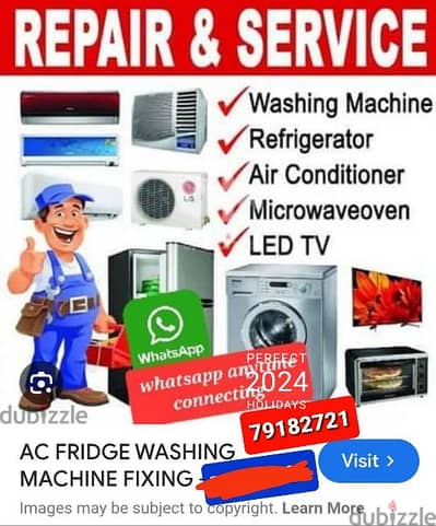 AC FRIDGE FREEZER AUTMATIC WASHING MACHINE RAPIER& SERVICES