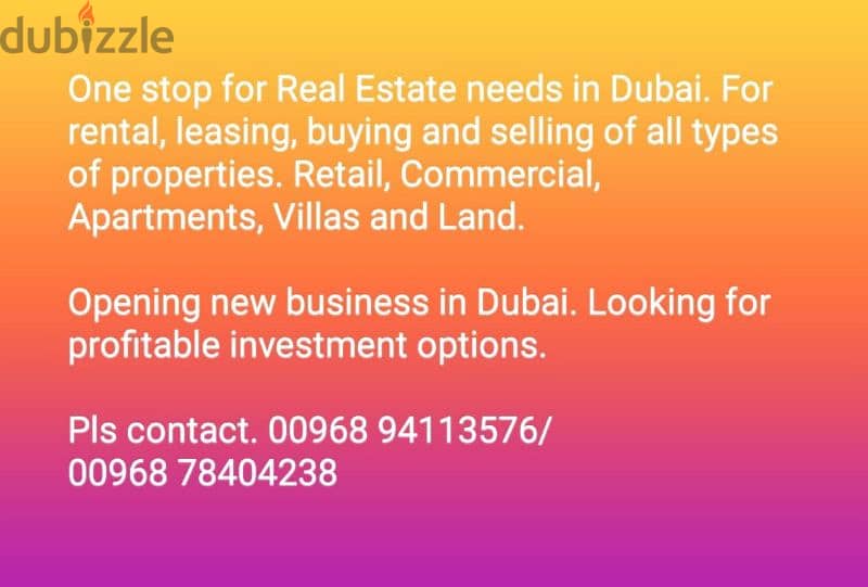 Real estate in Dubai 0