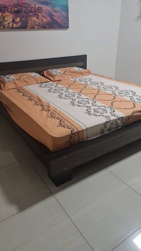 Double bed with mattress 1