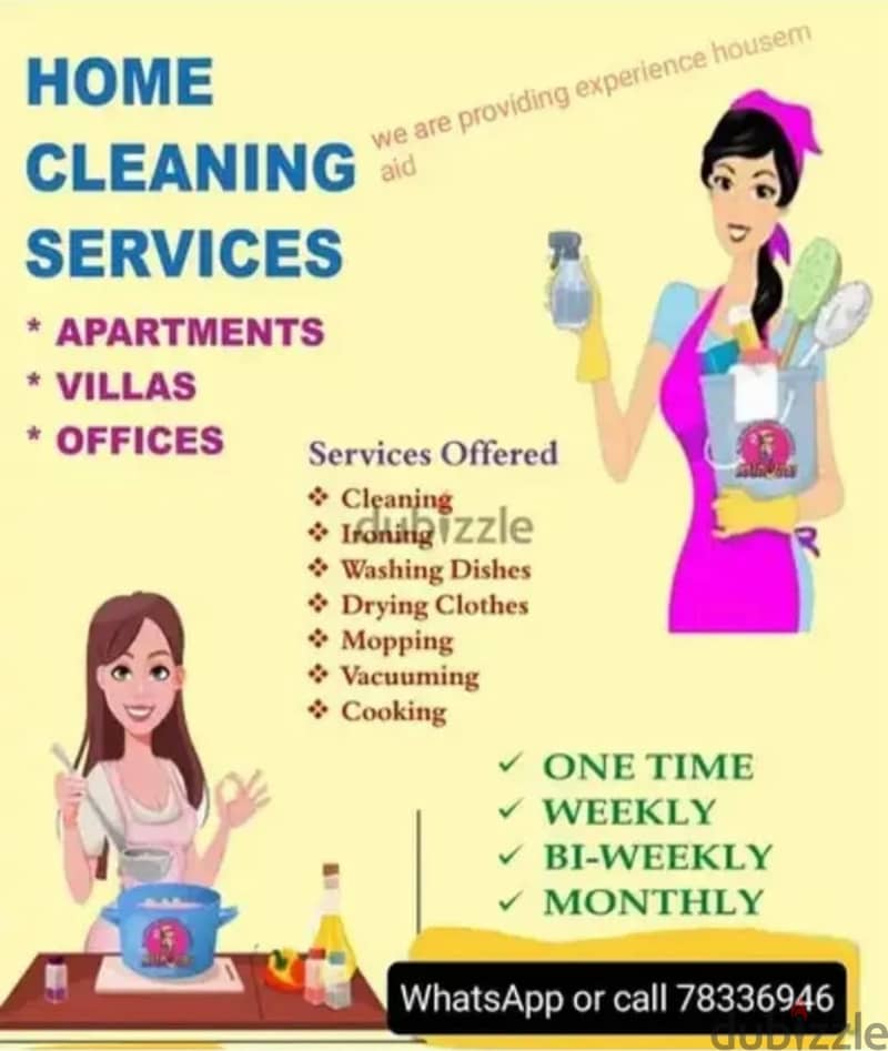 female house cleaning service available,part time work,per hour 3 rial 0