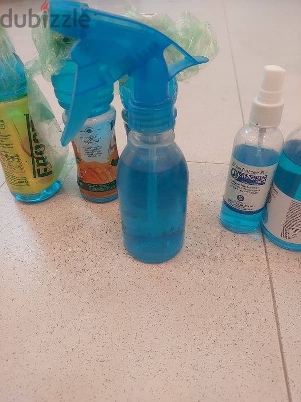 sanitizer and mask available. . 100bz used bacteria. . . room,hand,sofa,etc 1