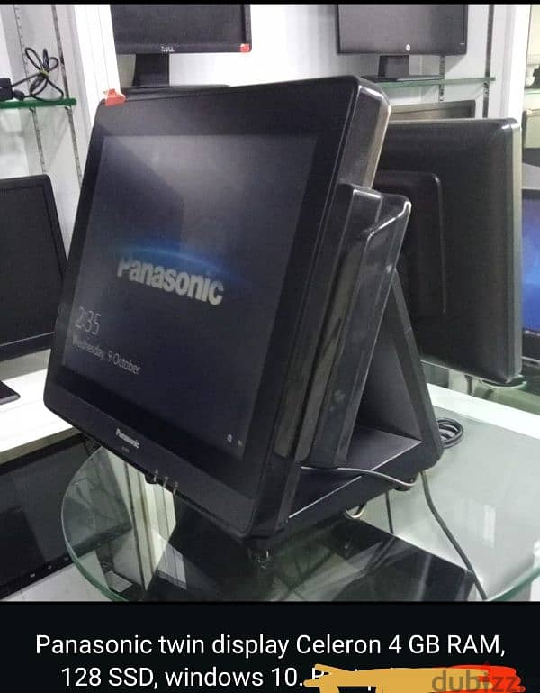 POS Panasonic twin display Celeron 4 GB RAM, 128 SSD, 1