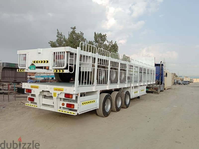 flat trailer. with used ror axle baloon. New tyre rim. available oman 1