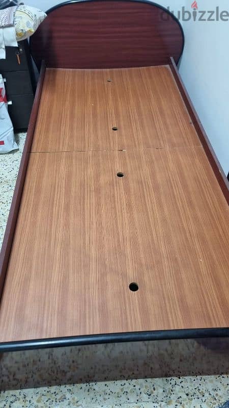 wooden bed for sale. without mattress 3