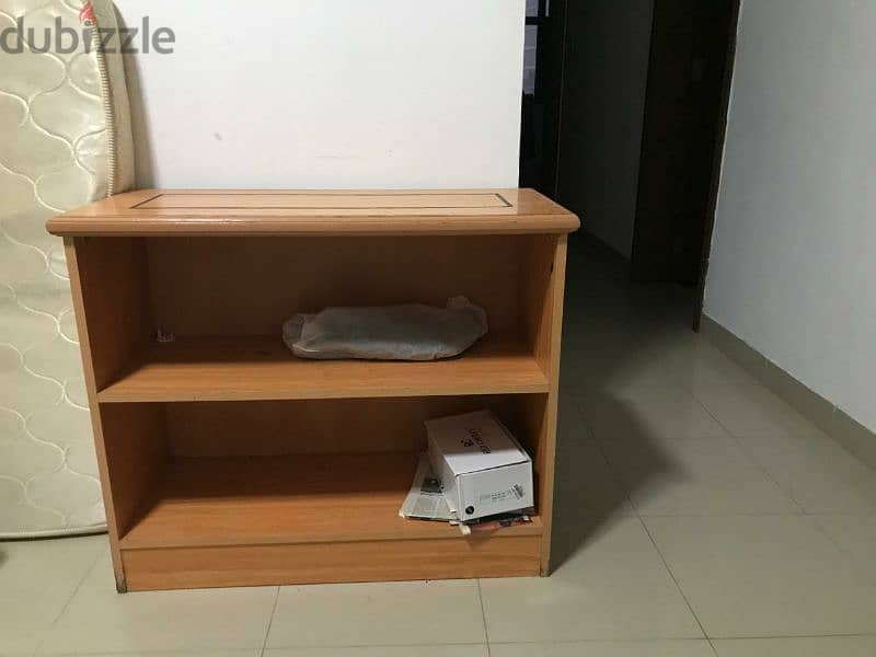 Bed, cupboard, shoe rack, stove, Gas cylinder, refrigerator 1