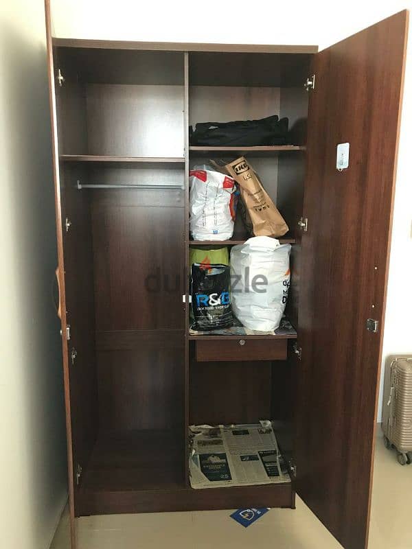 Bed, cupboard, shoe rack, stove, Gas cylinder, refrigerator 7