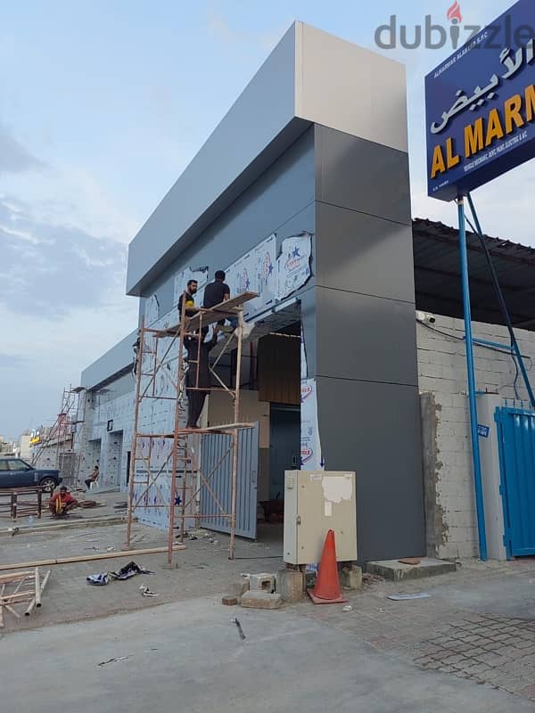 اعمال اللوحات ونيون وكلادينج all sign boards and cladding works 8