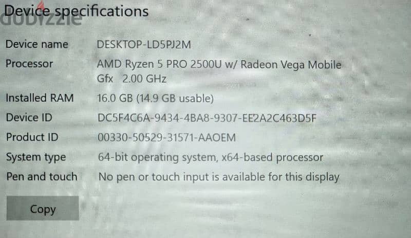 HP PROBOOK 645 G4 RYZEN 5 8th GEN with dedicated graphics 8