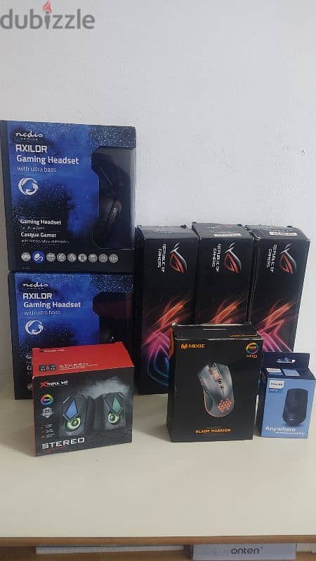 Gaming Accessories for Sale , Gaming headphones, Mousepad RGB , 1