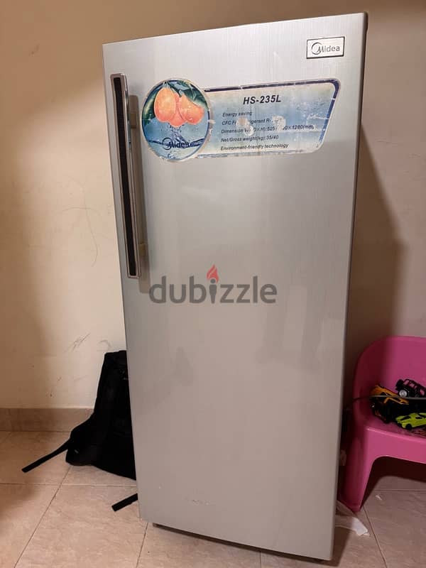 used Midea single door fridge 2