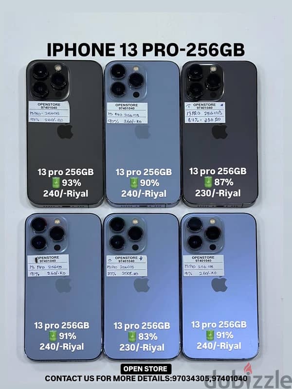 Iphone 13 Pro 256GB good battery Nice phones 1