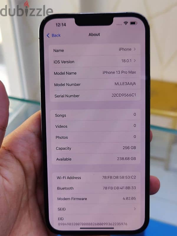 IP 13 Pro Max 256GB Good Condition  Battery Health 86% 5