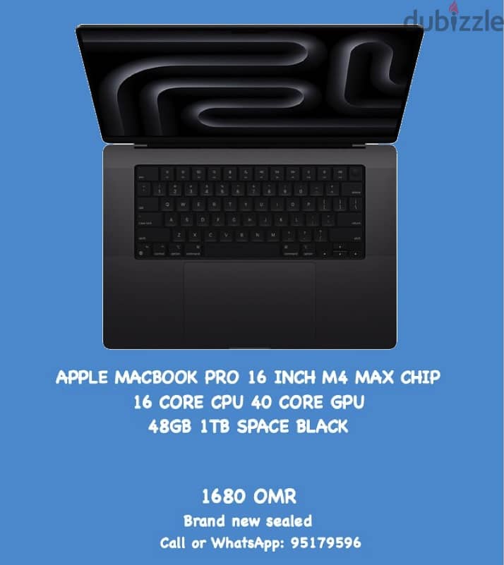 Macbook Pro M4 MAX 48GB RAM 40 core GPU for sale 0