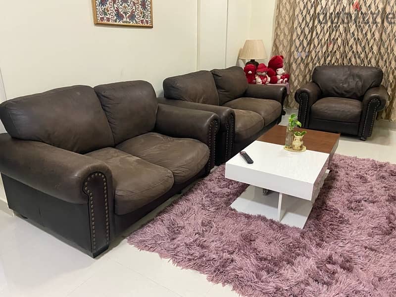 Leather Sofa set 1