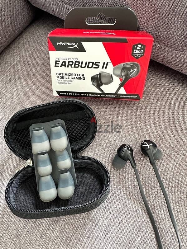 سماعة Hyperx earbuds ll جديدة استعمال اسبوع فقط 0