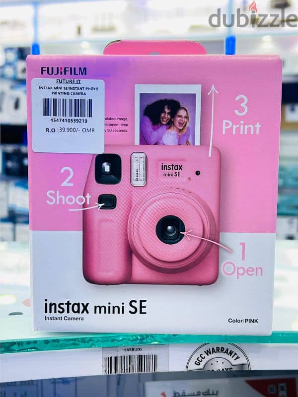 Fujifilm Instax Mini SE Fun Pack Instant Camera 0