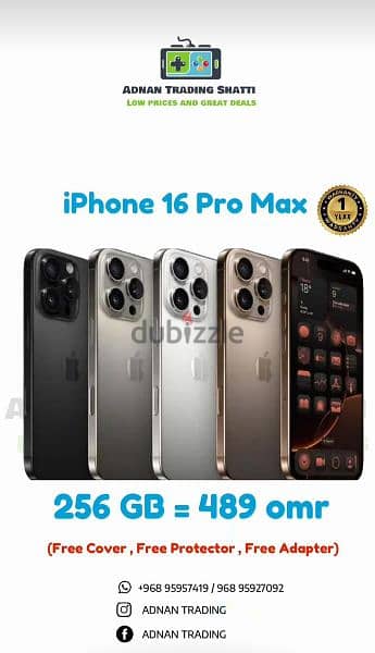 iPhone 16 pro max 256 GB 0