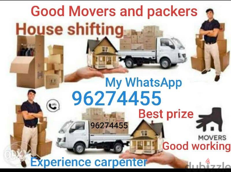 House shiffting Experience carpenter service h 0