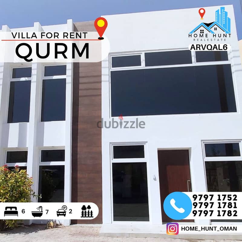 QURM | MODERN 6BR VILLA (UNFURNISHED) 0