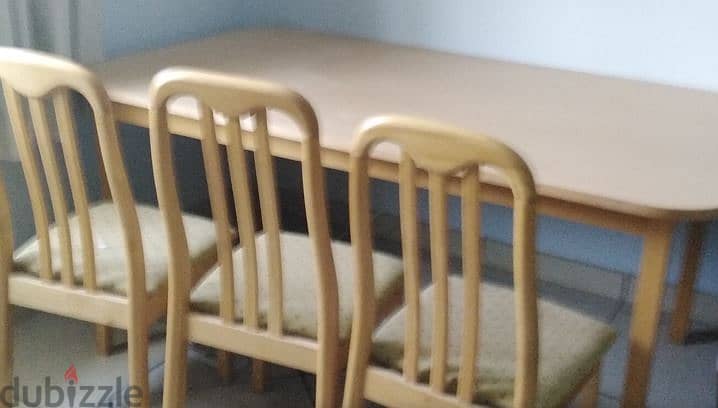 Dining table with 6 chairs 1