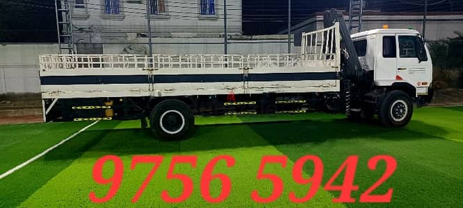 Hiab Truck With Crane for rent شاحنة هياب  ونش مع رافعة للإيجار