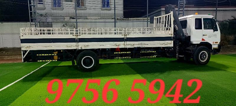 Hiab Truck With Crane for rent شاحنة هياب  ونش مع رافعة للإيجار 0