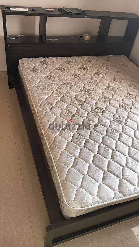 queen size cot and mattress (double) 2