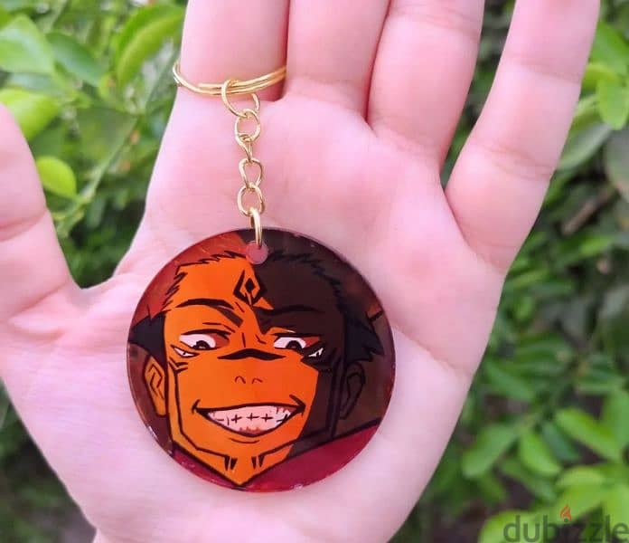 Anime characters handpainted acrylic keychains 2