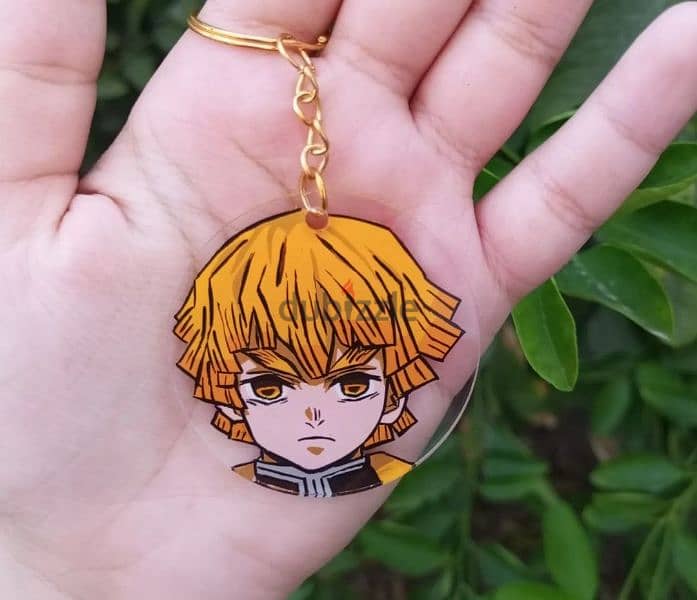 Anime characters handpainted acrylic keychains 3