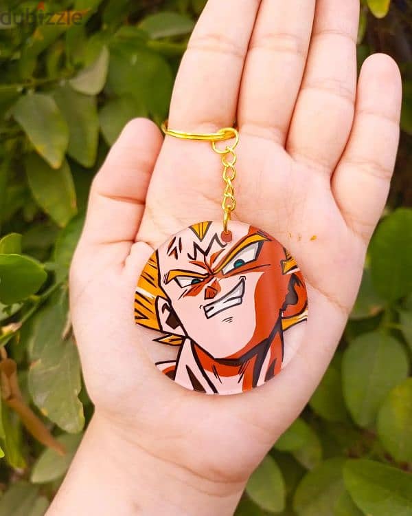 Anime characters handpainted acrylic keychains 5