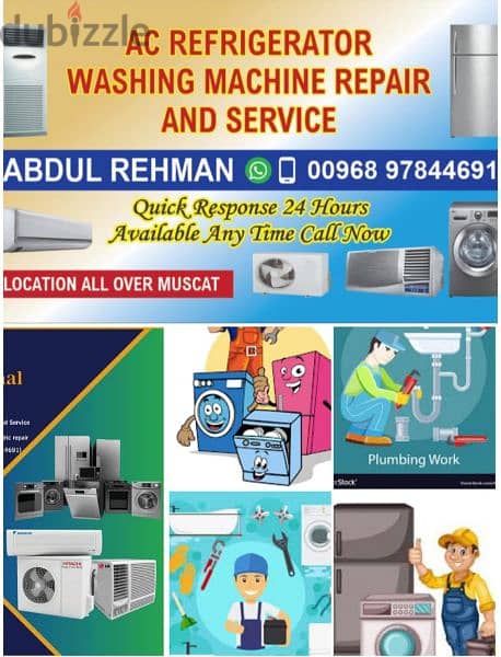 24/7 available at your door step Refrigerators & freezer Technicians 0