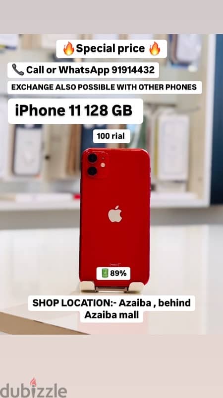 iphone 11 128 GB good phone  little crack on back side 0