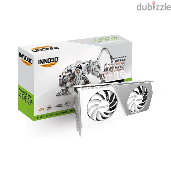 Inno3D GeForce RTX 4060 Ti Twin X2 OC White 8GB 1