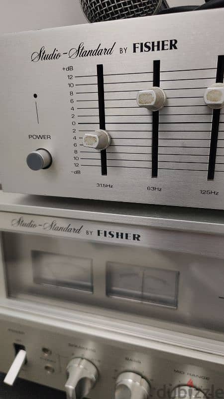 Vintage Fisher Hi-Fi Amplifier/receiver and Matching Equalizer 12