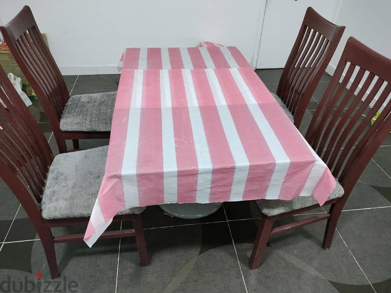 Dinner Table with 4 Wooden Chairs 3