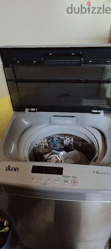 Ikon Top Load Washing Machine TL IK-ST70A 7Kg. 65 OMR. One year old. 1