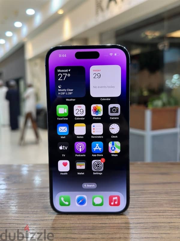 iphone 14 Pro 128 GB purple used clean BH 93 1