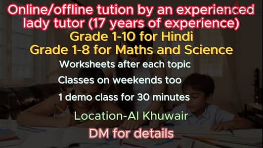 online/offline classes for grade 1-8 maths, science