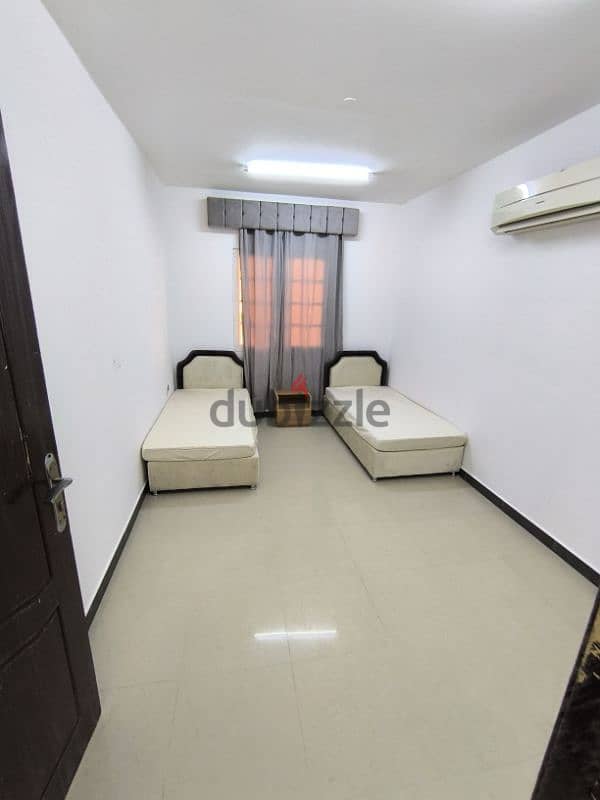 Two rooms, a hall, two bathrooms, a kitchen, and a furnished balcony 7