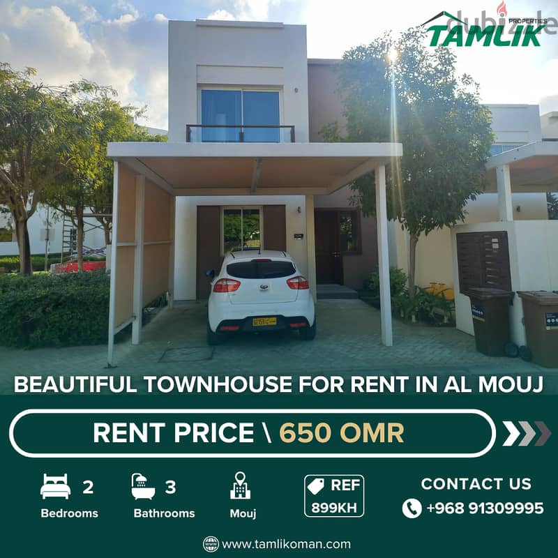 Beautiful Townhouse for Rent in Al Mouj | REF 899KH 0