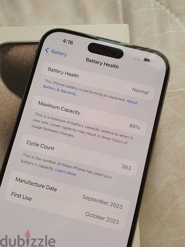 iPhone 15 pro max 256gb almost new condition 6