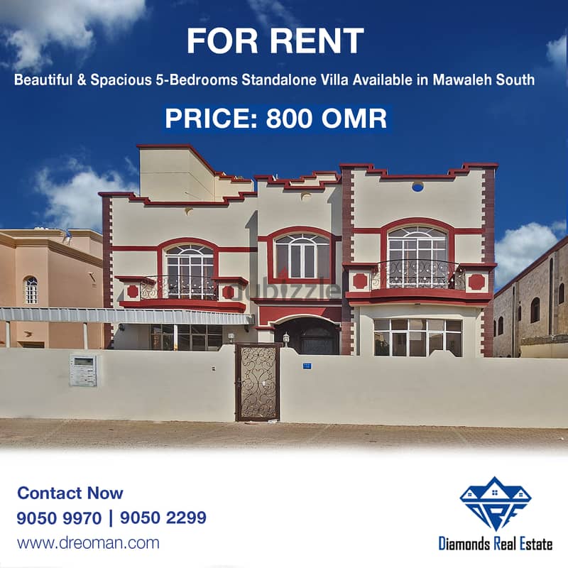 5-Bedroom Standalone Villa Available For Rent In Mawaleh South 0