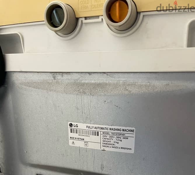 LG fully automatic washing machine 3