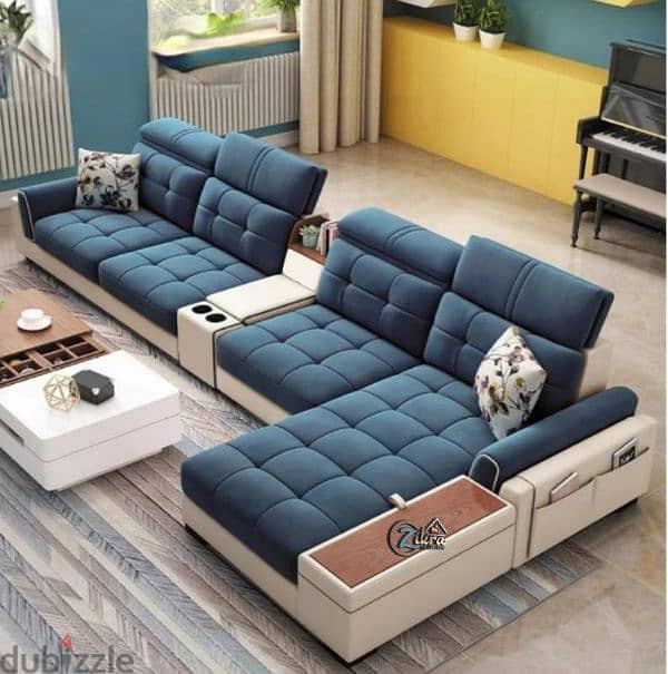 brand new model sofa set l shape with bad 0