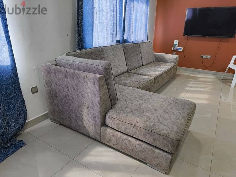 1 Year Old L-Shaped Sofa in Excellent Condition for sale 4