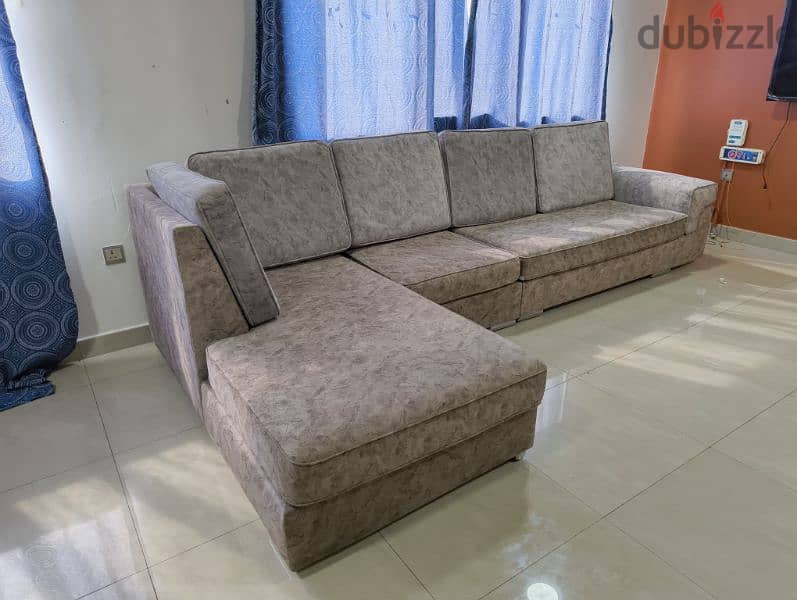 1 Year Old L-Shaped Sofa in Excellent Condition for sale 5